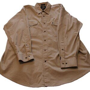 Classic Americana Rugged Western Outdoor Browning Long-sleeved Shirt Men's 2XL